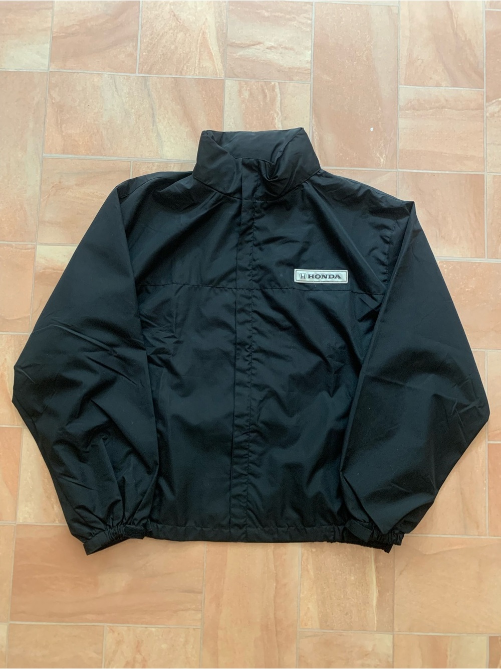 Honda Vintage Men's Black Windbreaker Jacket